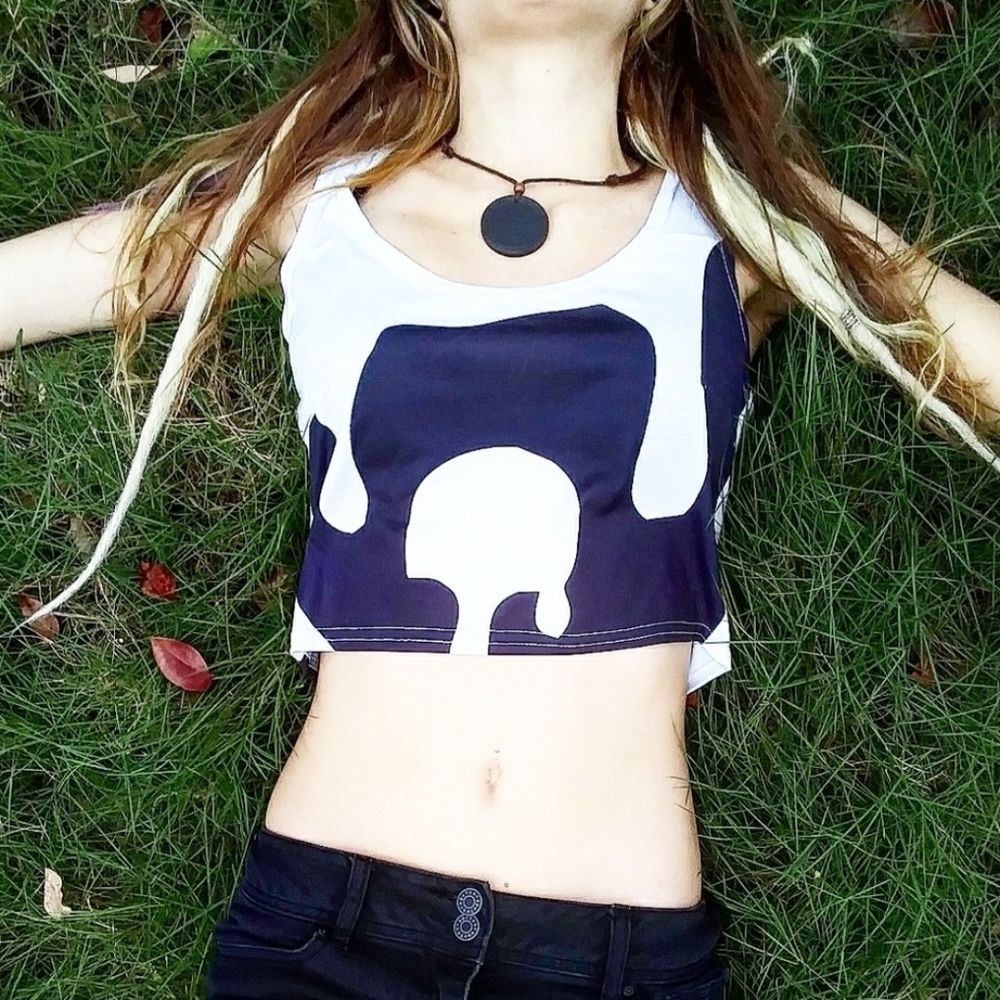 Yin & Yang Melt Crop Top